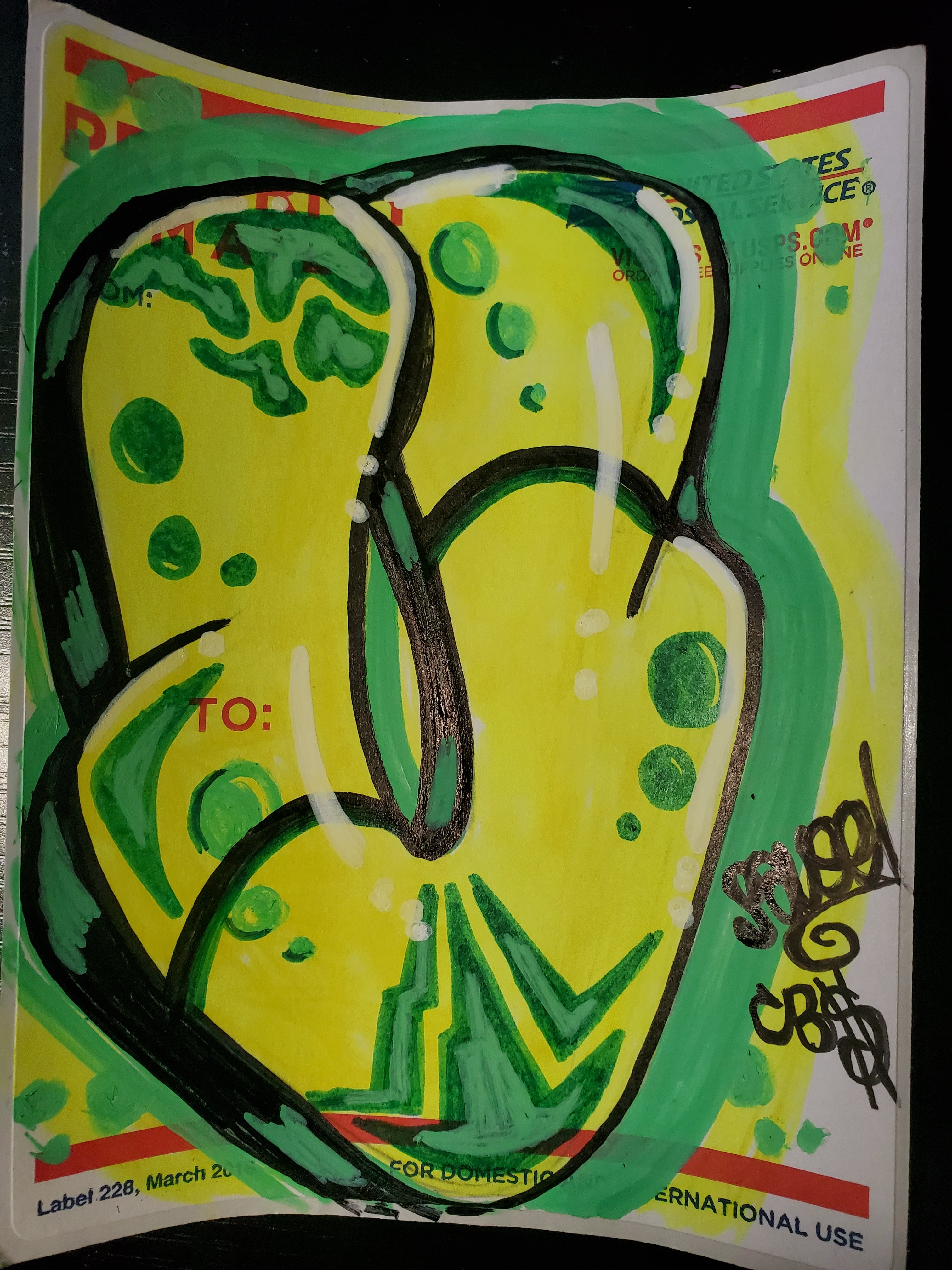 U de Pause — Adhesivo original de grafiti