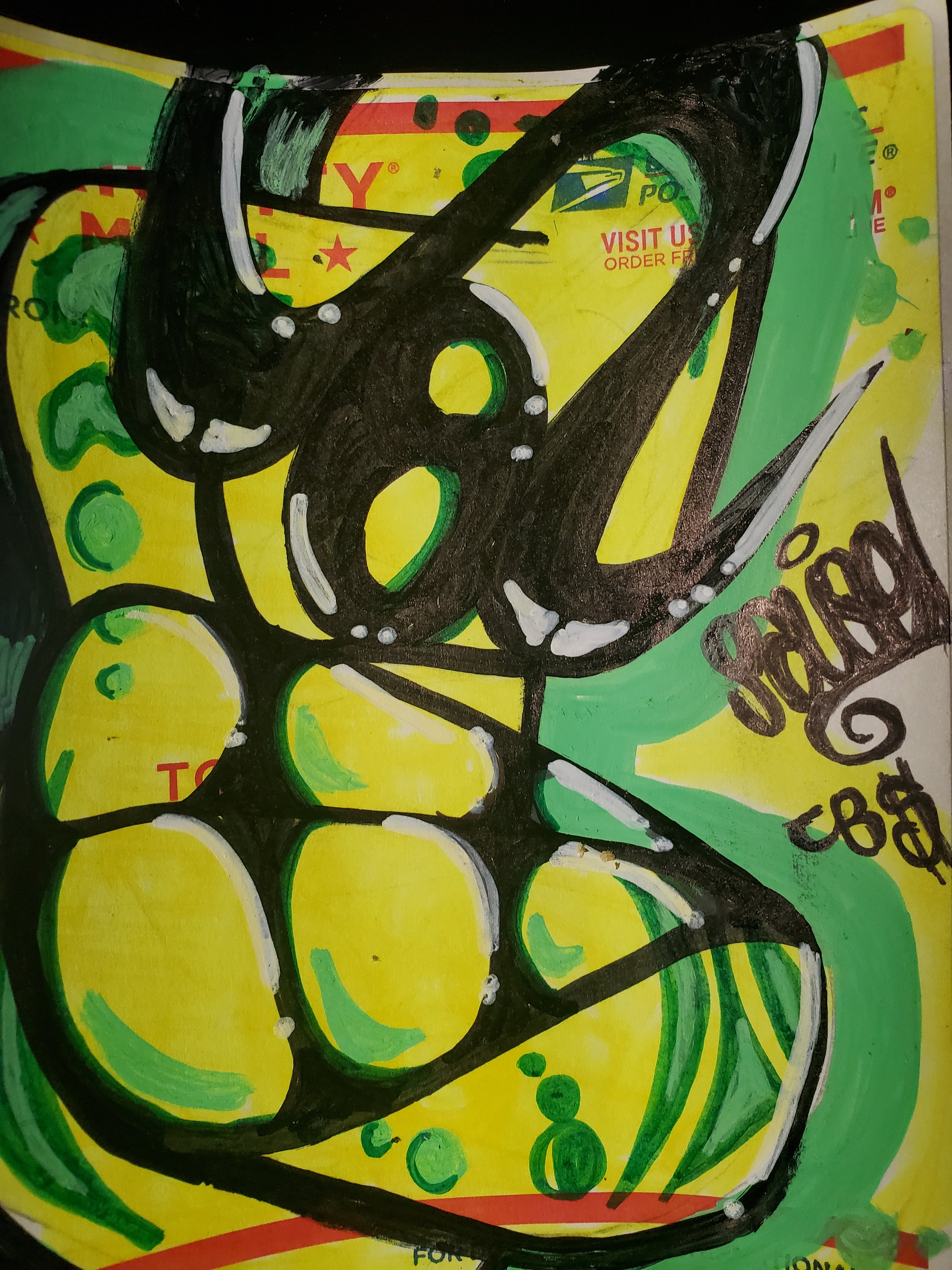 E from Pause — Original Graffiti Sticker
