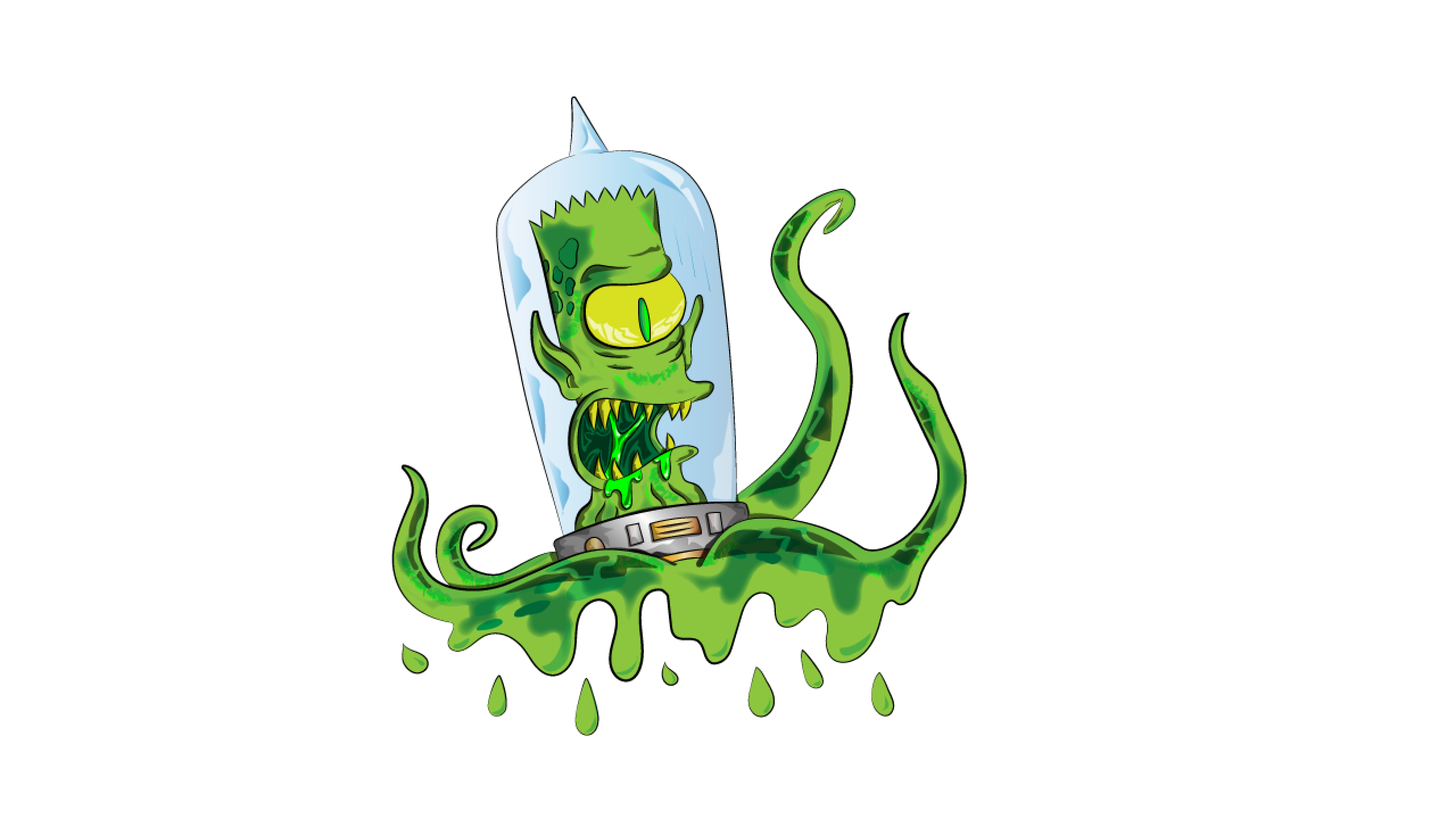 Ghetto Bronx Graffiti Cartoon Renders — Original Vector Art by Pause One