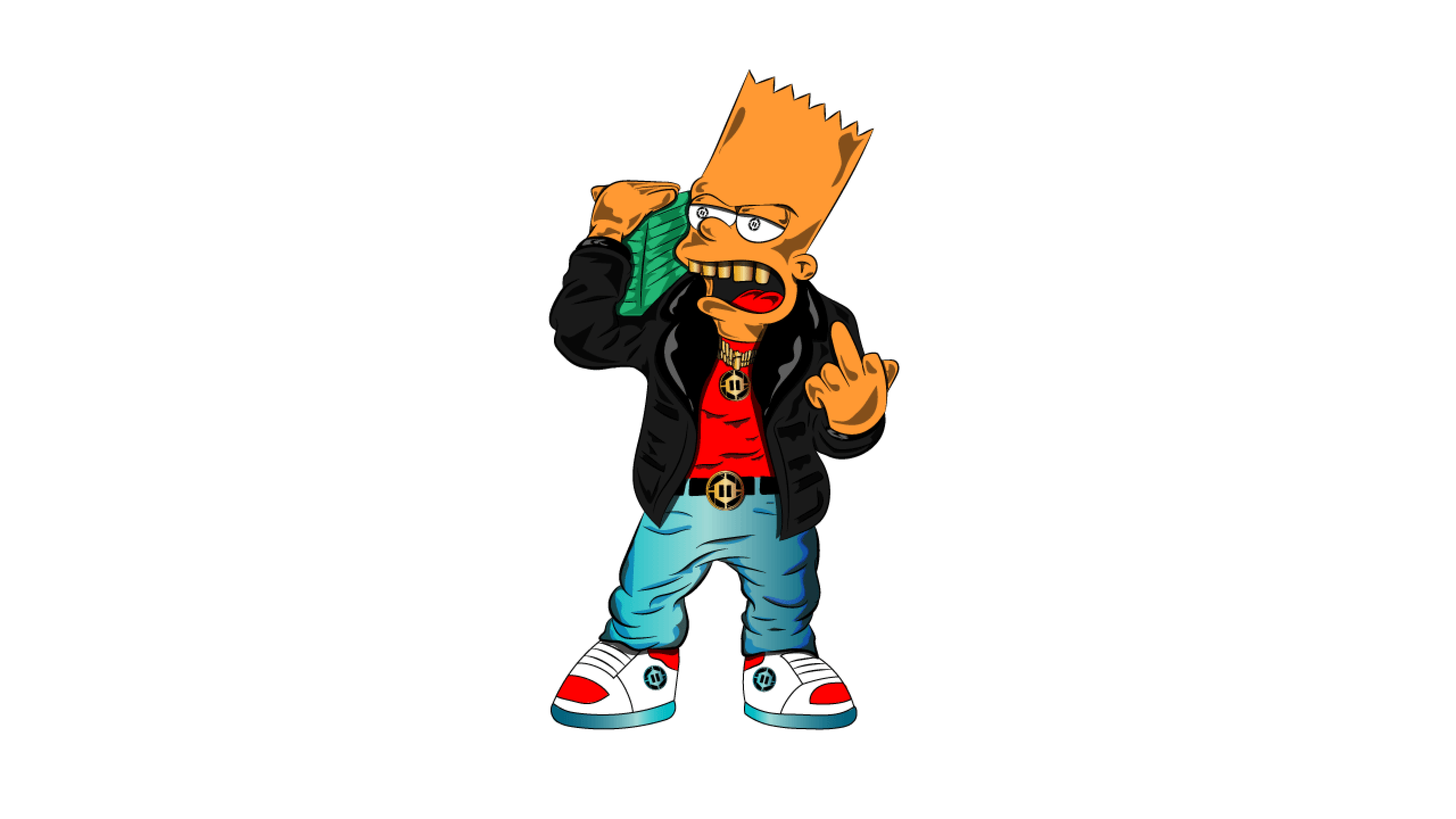 Ghetto Bronx Graffiti Cartoon Renders — Original Vector Art by Pause One