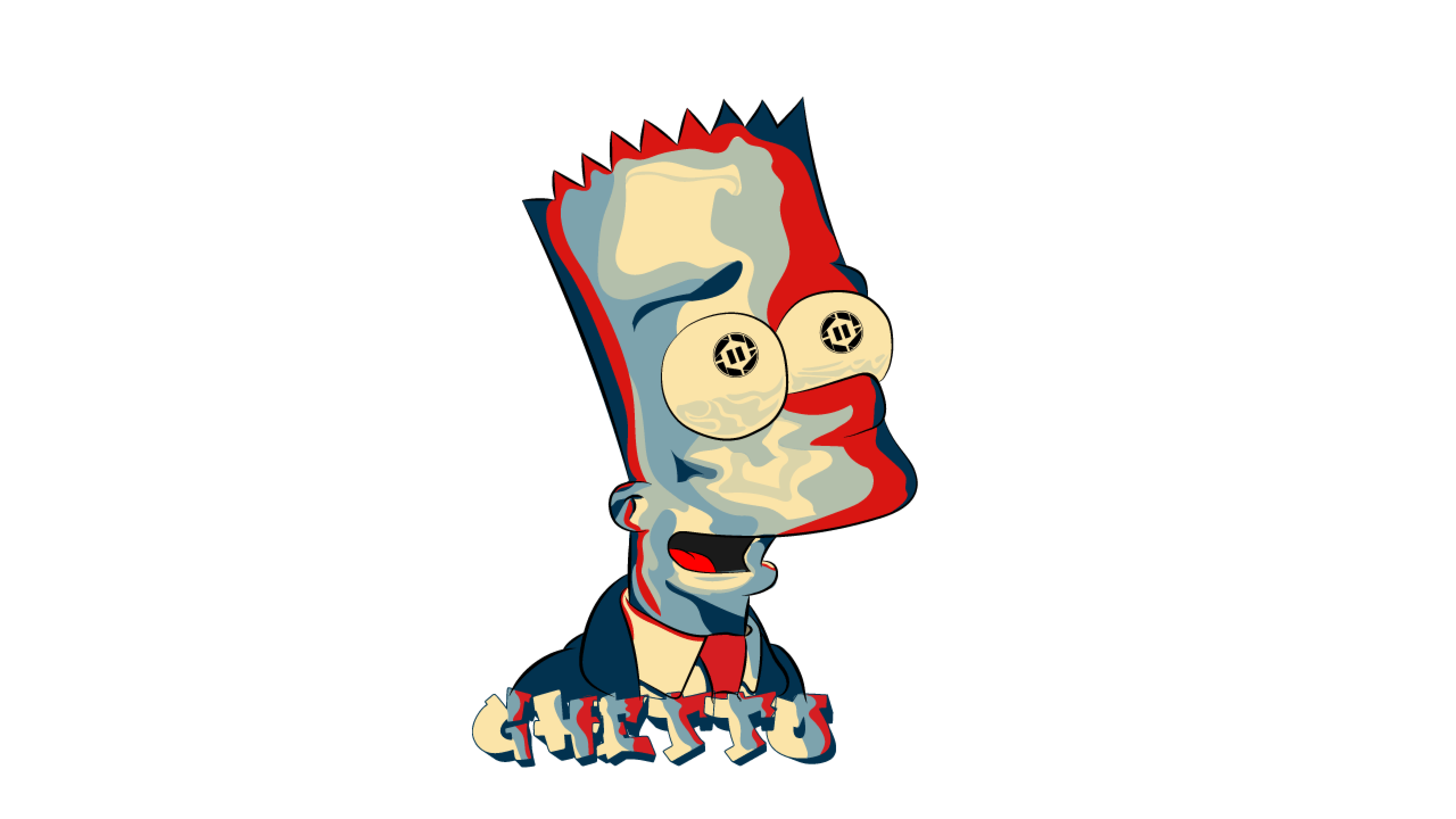 Ghetto Bronx Graffiti Cartoon Renders — Original Vector Art by Pause One