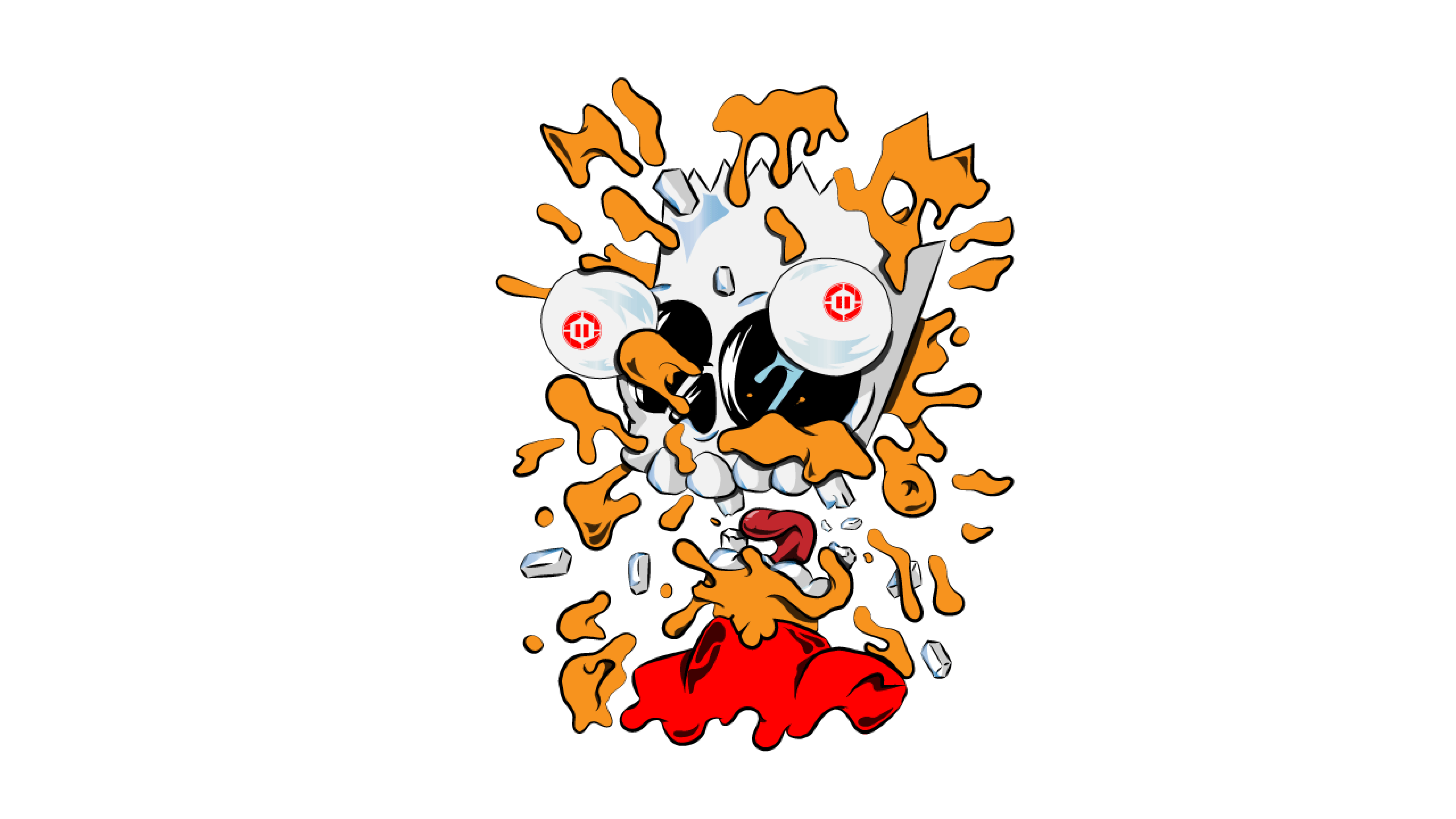 Ghetto Bronx Graffiti Cartoon Renders — Original Vector Art by Pause One